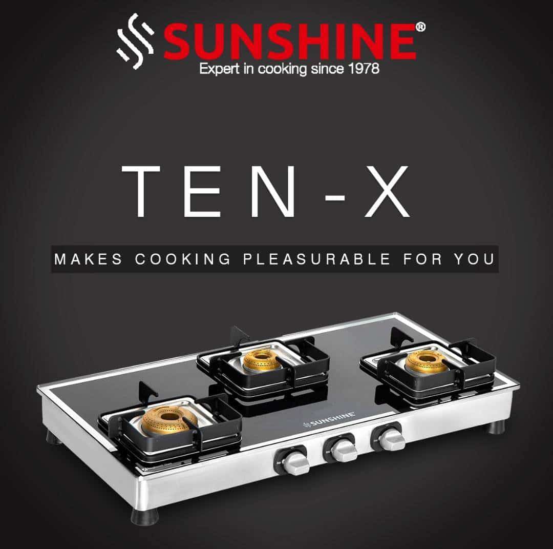 3 burner Gas Stove - Sunshine
