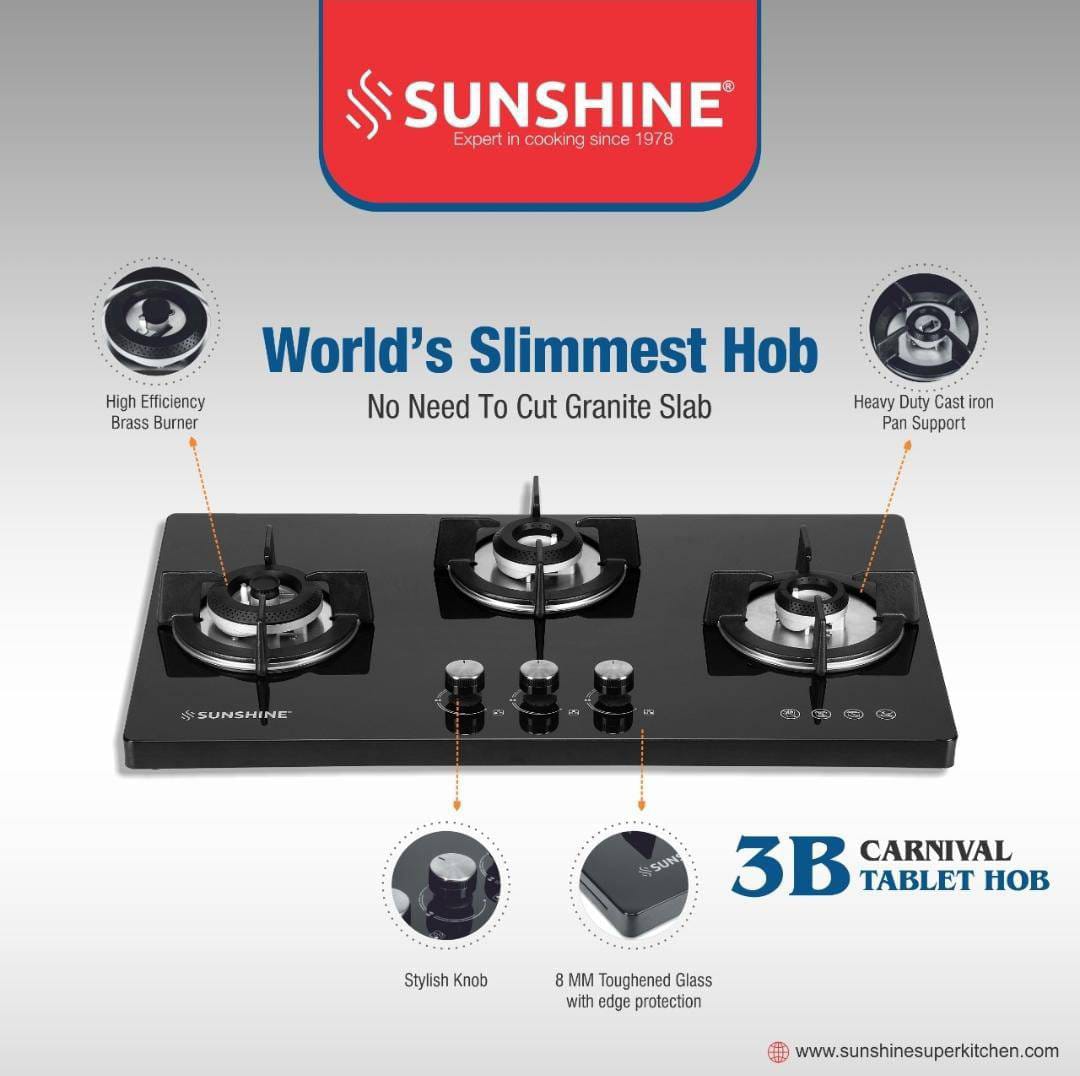 3 Burner Granite - Hob